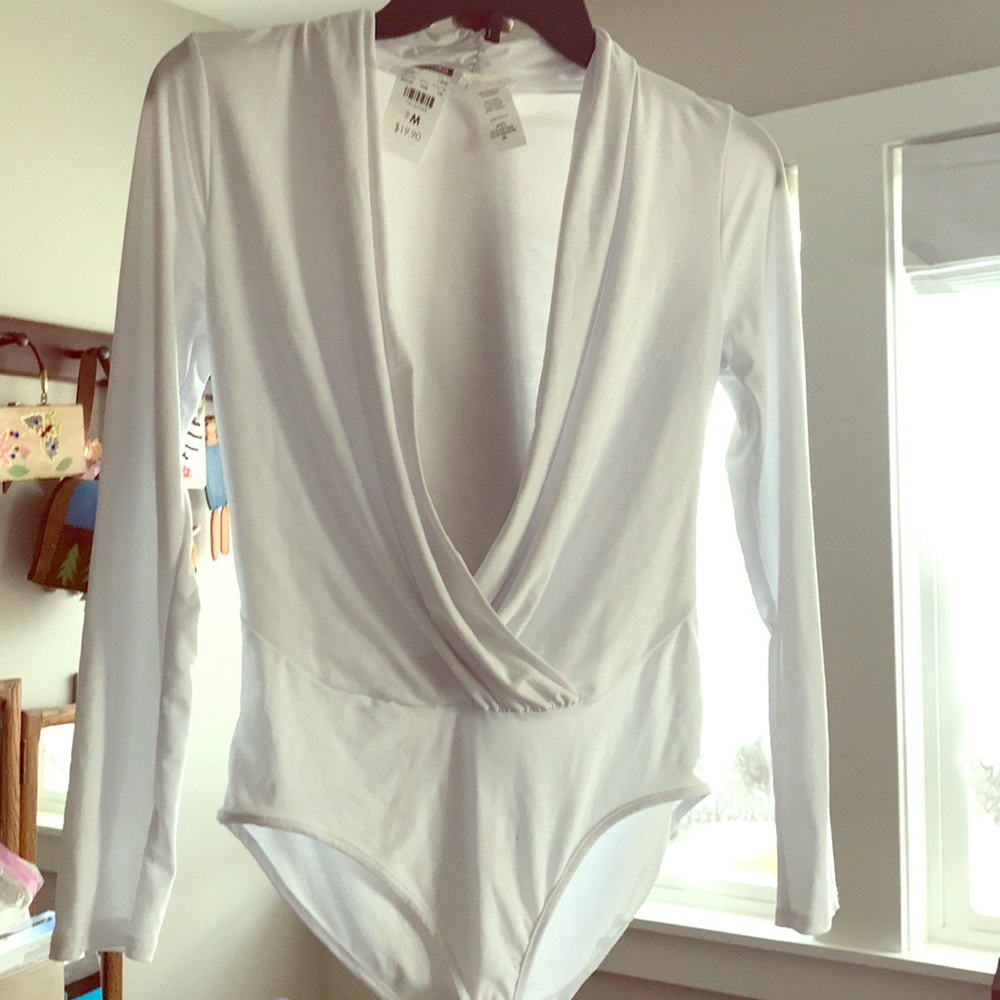 Body Central white leotard